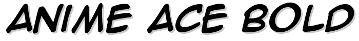 Anime Ace Bold font
